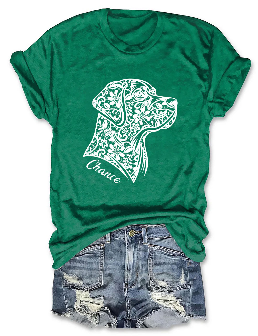 Custom Faux Lace Labrador T-shirt