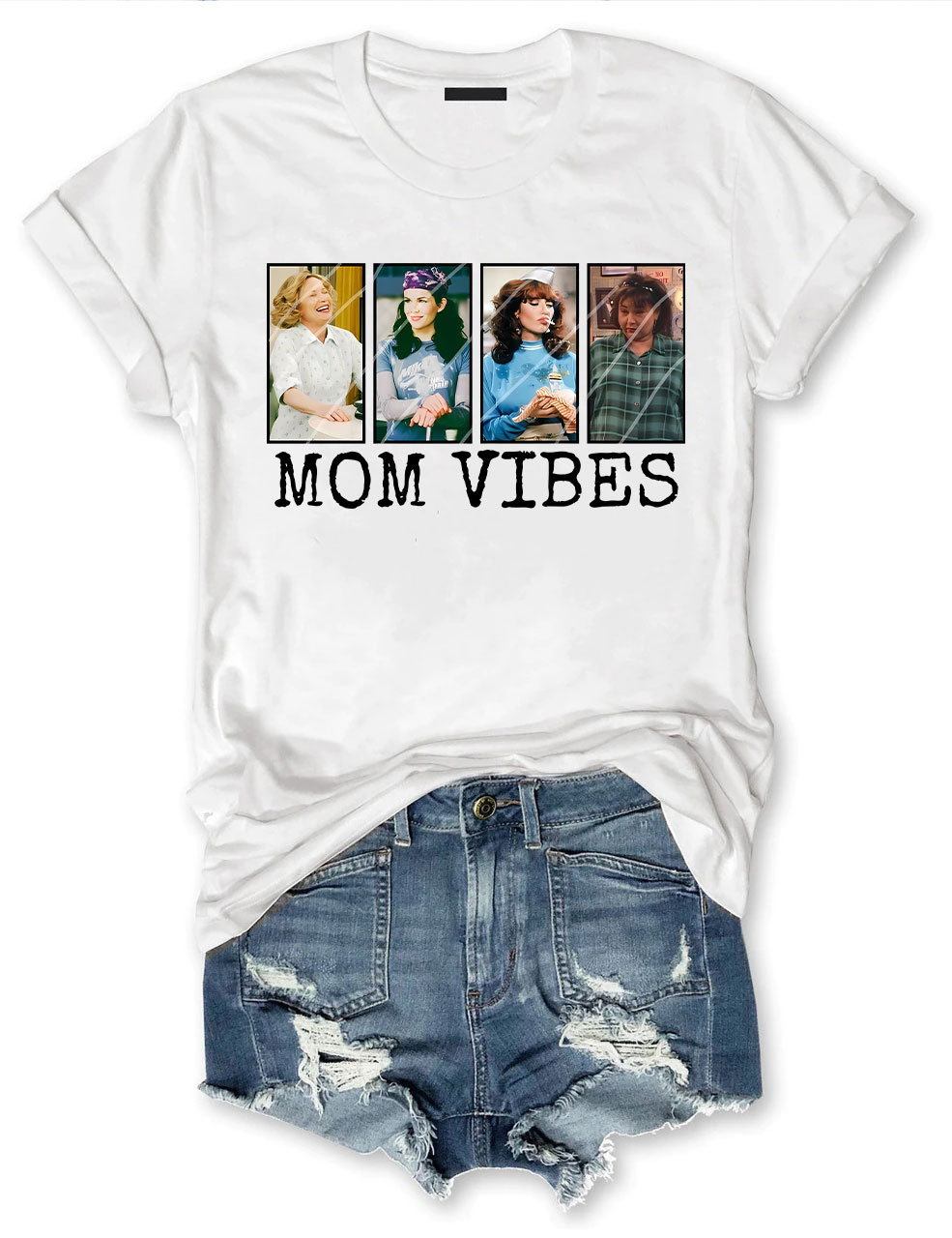 Retro 90��s Mom Vibes T-shirt