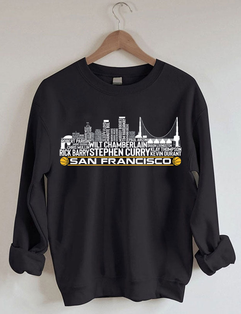 Golden State Basketball Team All Time Sweatshirt