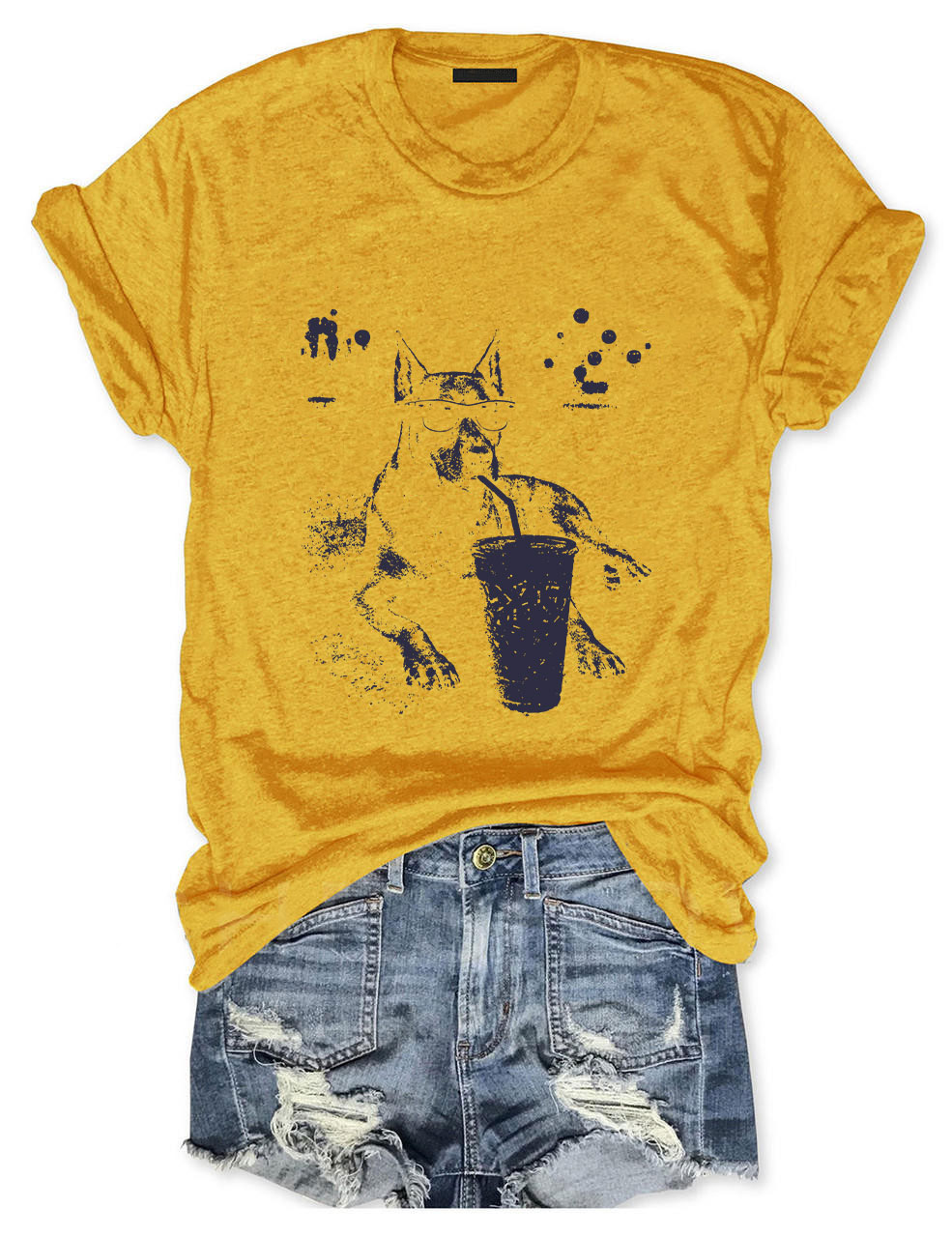 Doberman Iced Coffee T-shirt