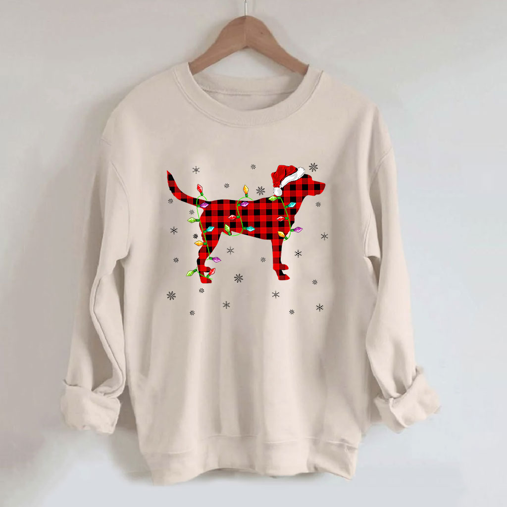 Labrador Retriever Christmas Light Sweatshirt