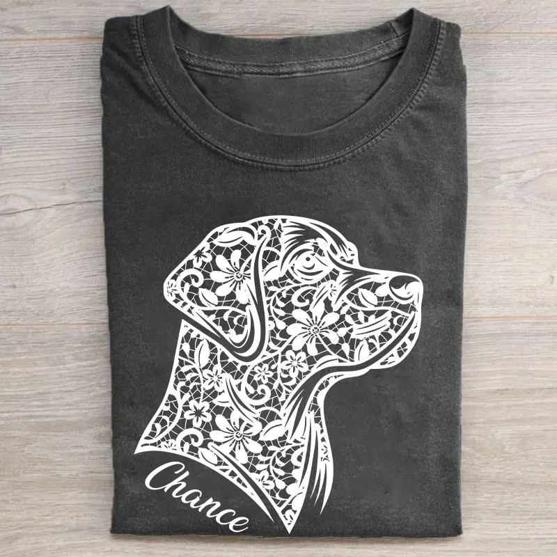 Custom Faux Lace Labrador T-shirt
