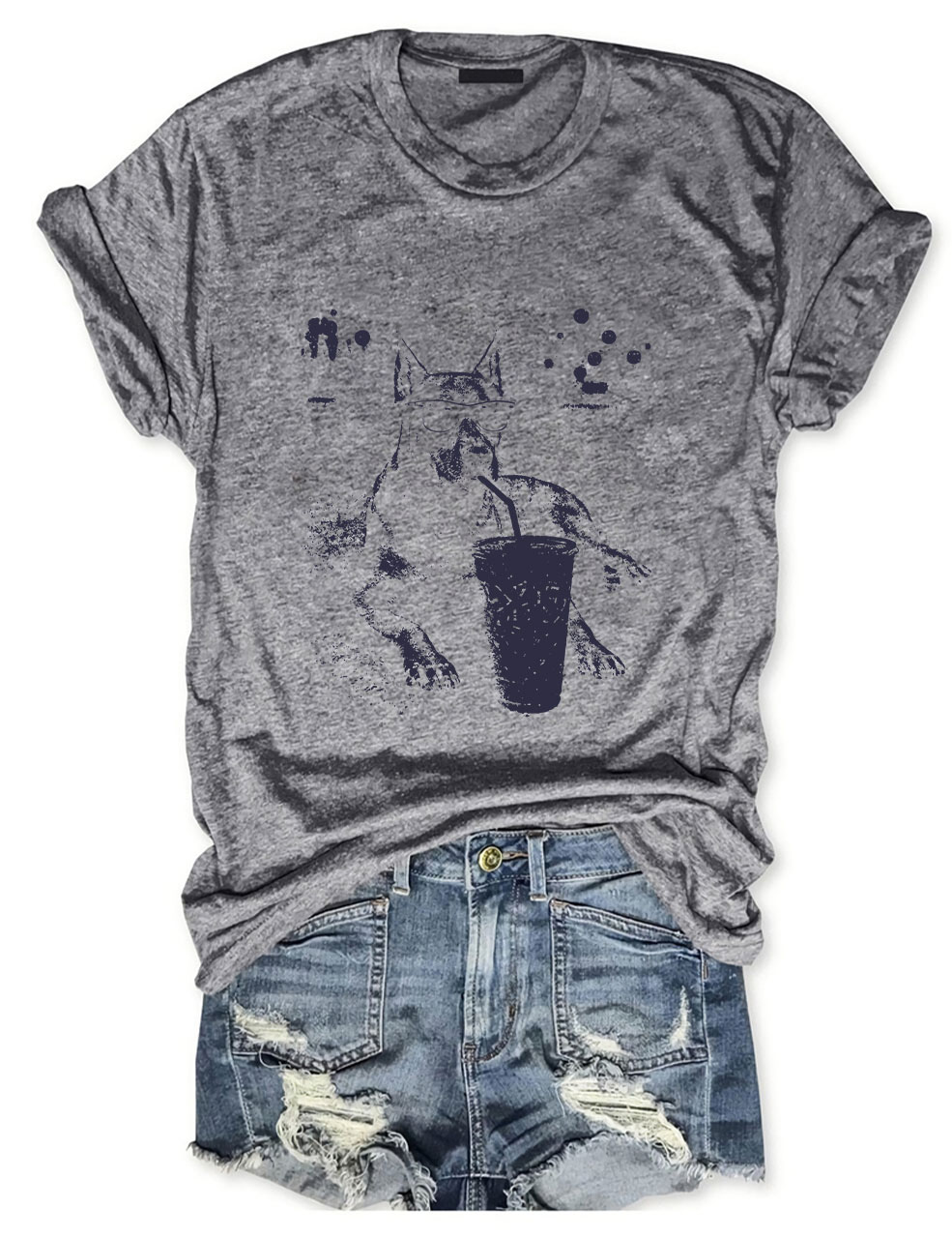 Doberman Iced Coffee T-shirt