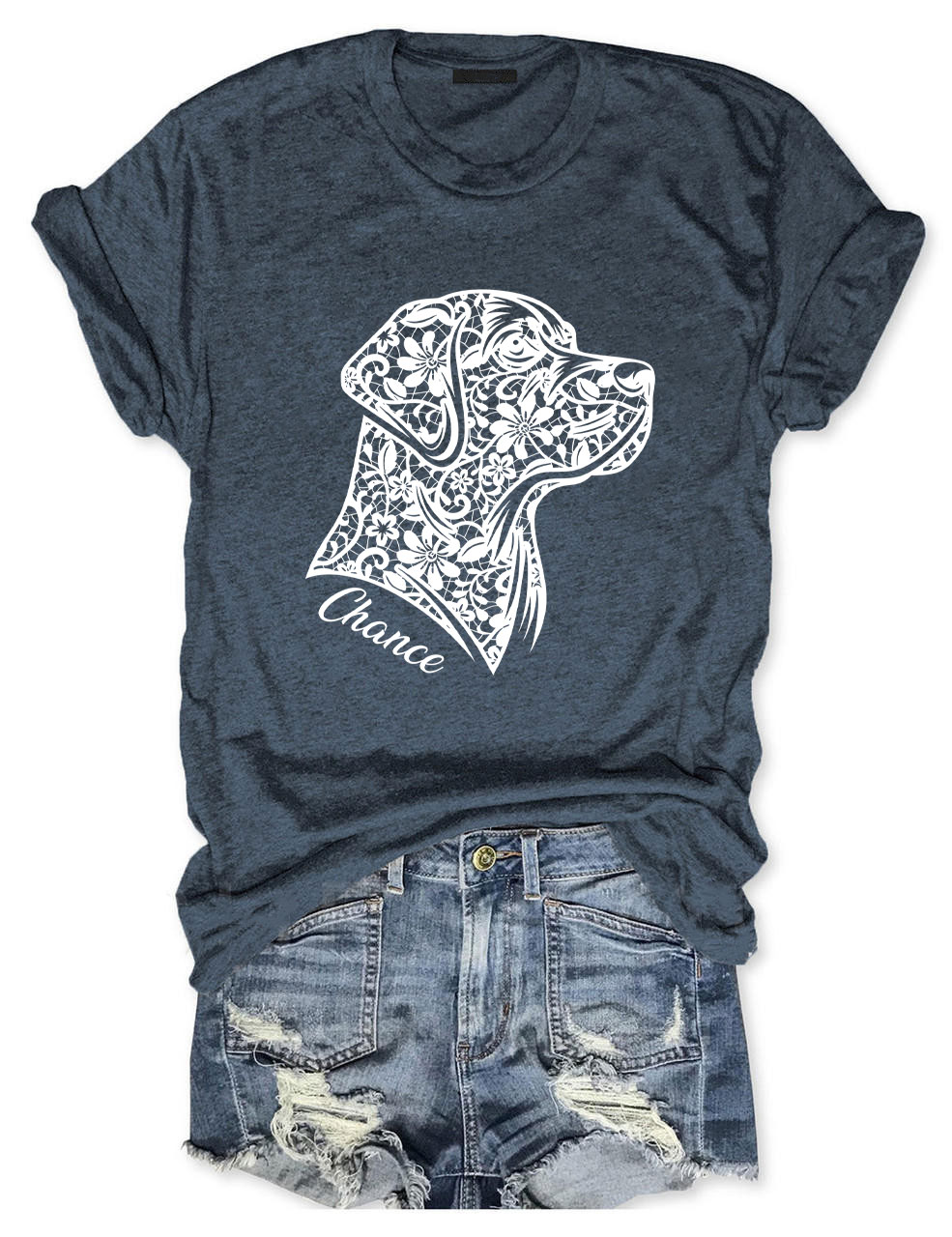 Custom Faux Lace Labrador T-shirt