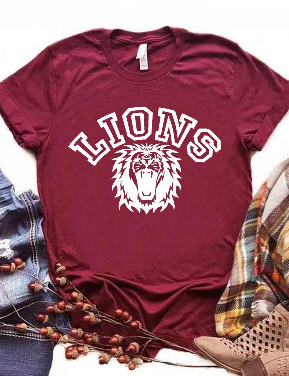 Lions mascot  Football T-Shirt