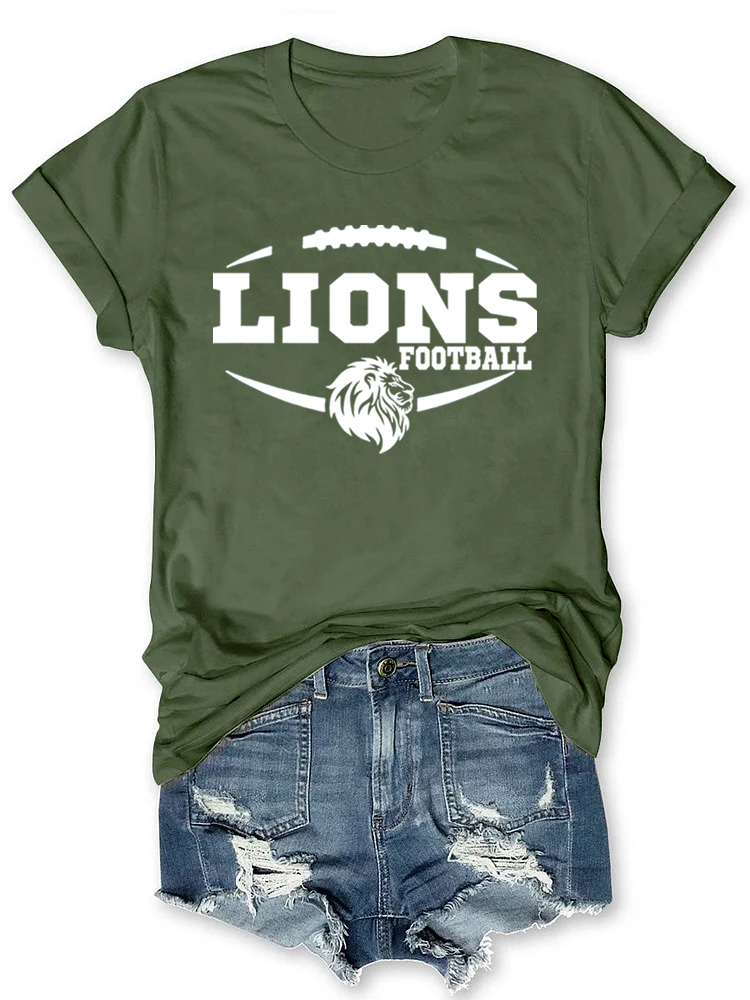 Lions logo  Football T-Shirt