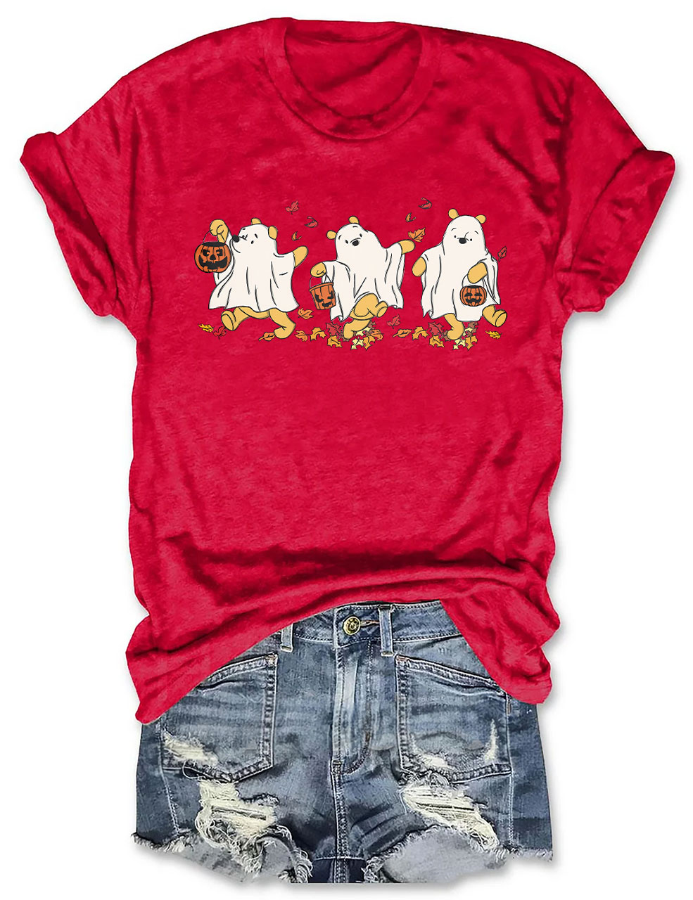Retro Pooh Ghost Halloween T-shirt