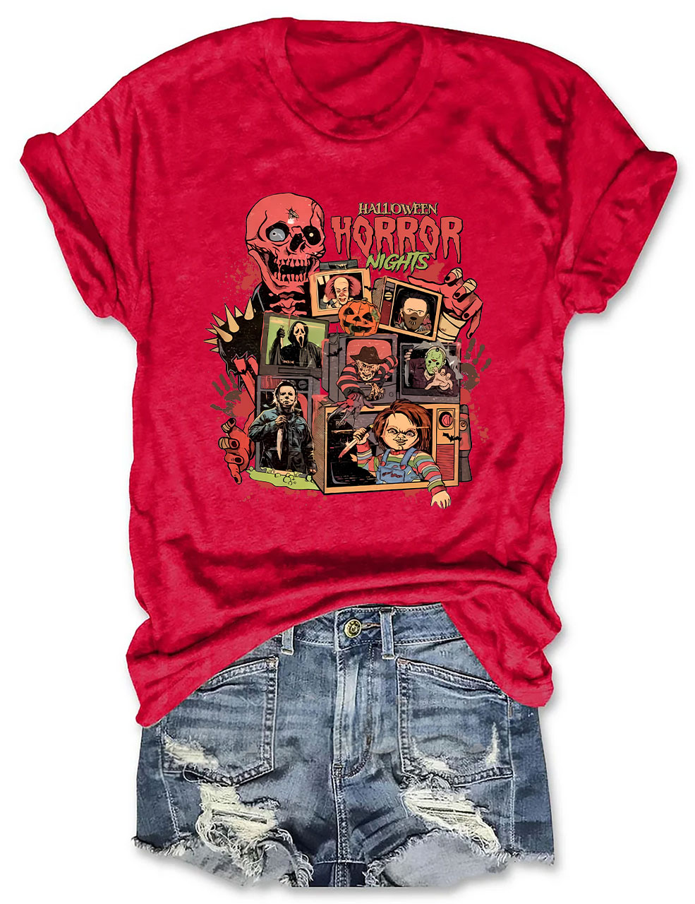 Halloween Horror Nights Spooky Movie Party Funny T-shirt