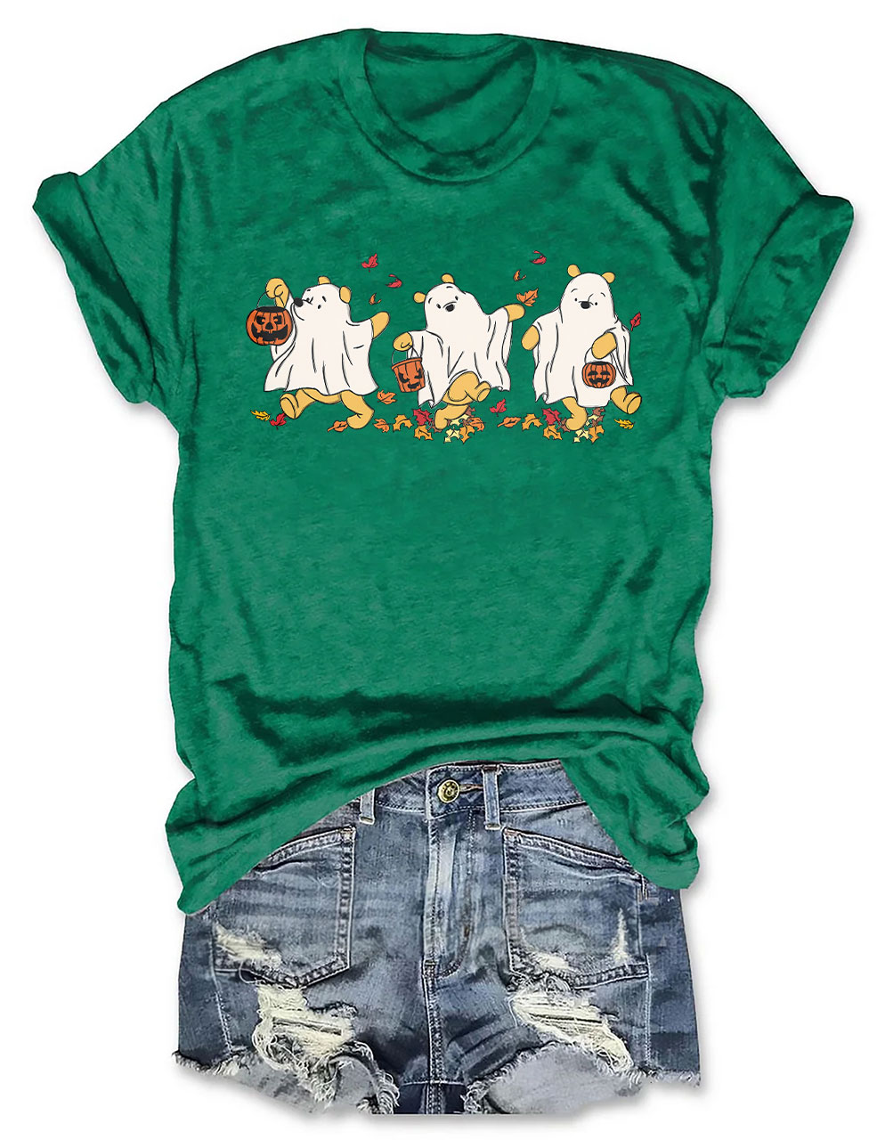 Retro Pooh Ghost Halloween T-shirt