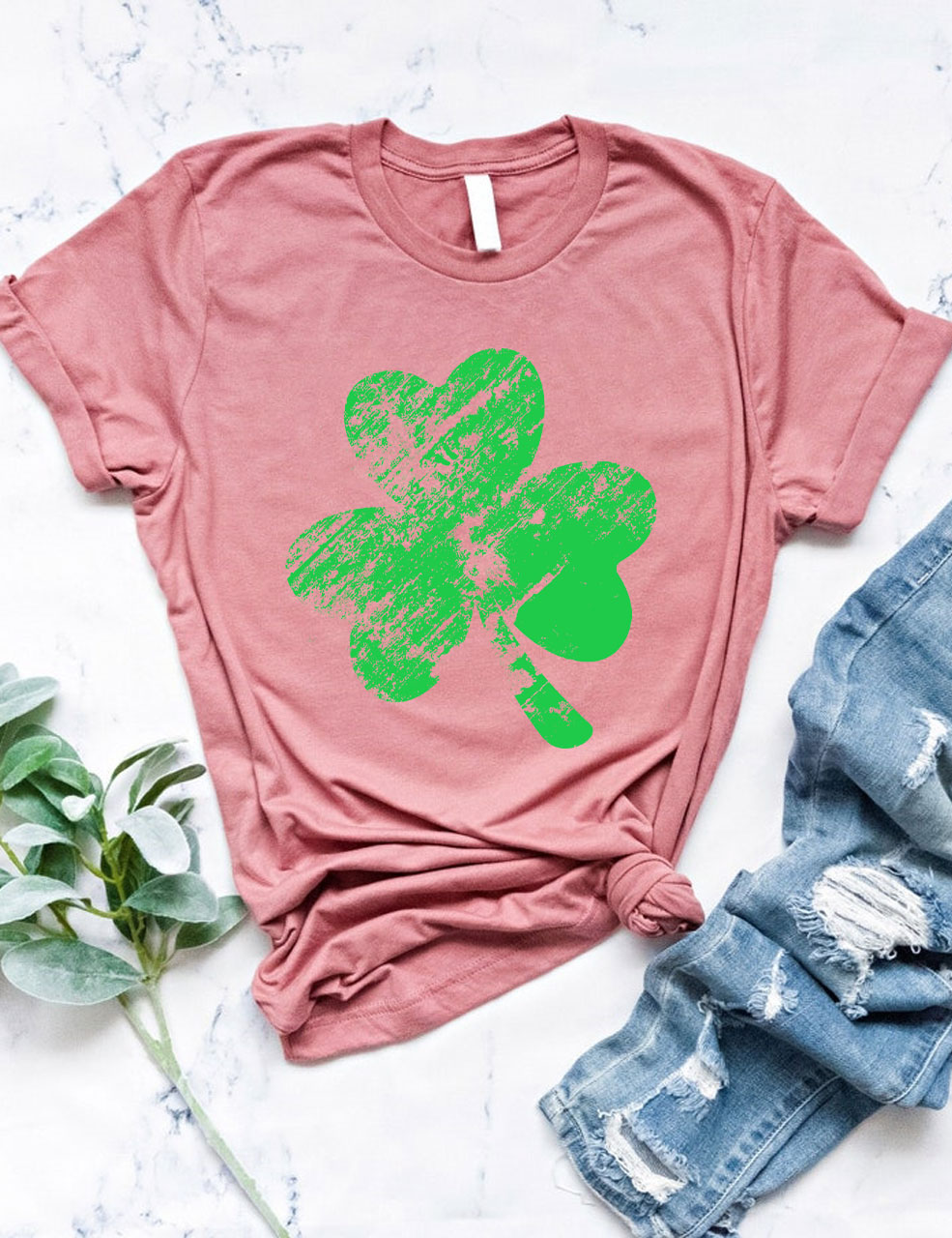 Retro Shamrock  T-shirt