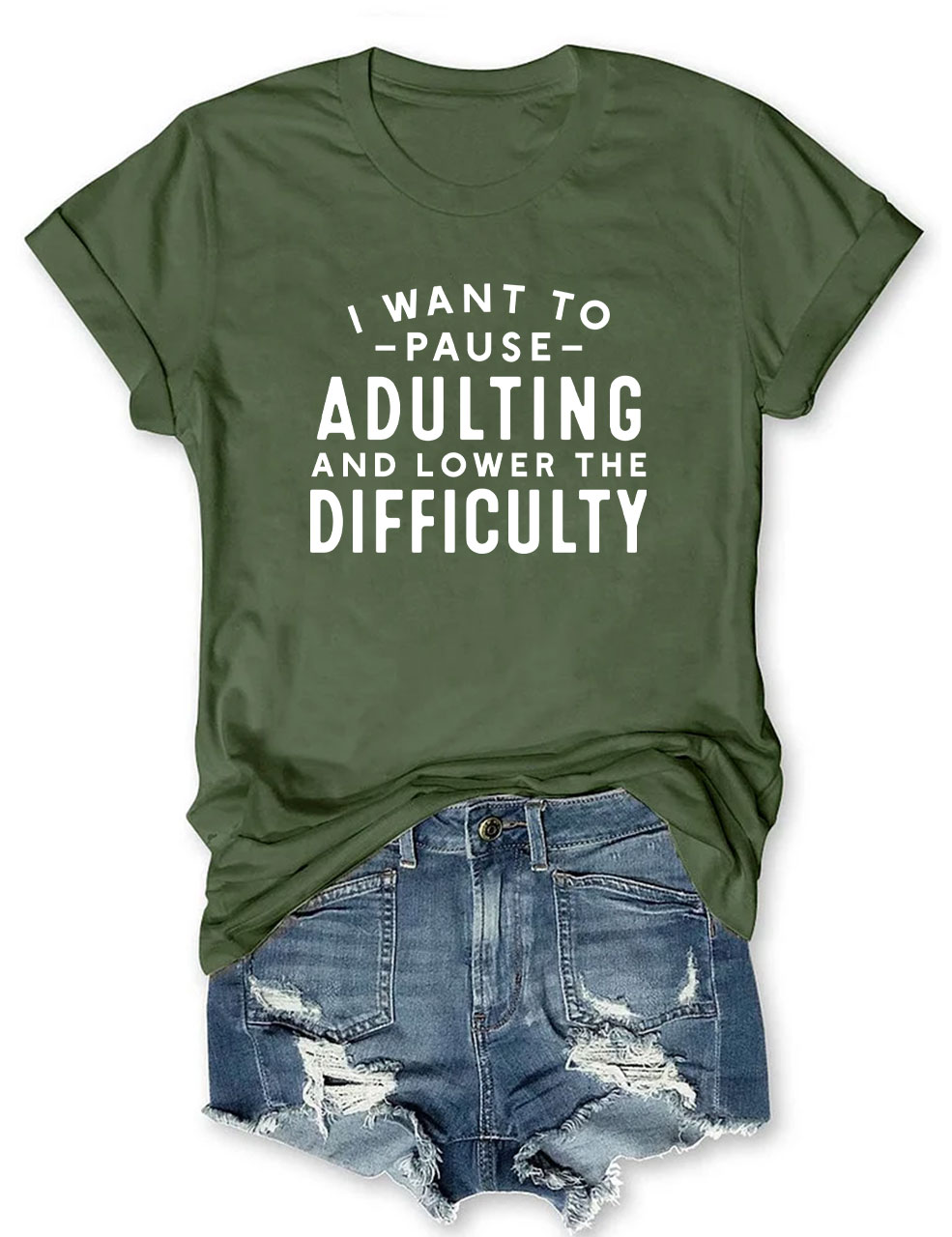 I Want To Pause Adulting Funny T-shirt