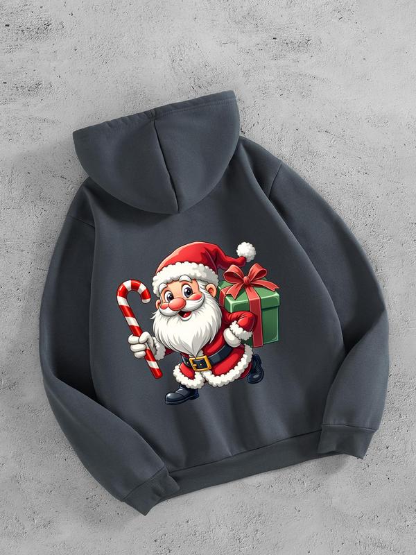 Men's Christ Cross & Letter Print Drop Shoulder Hoodie, Fashion Casual Regular Fit Drawstring Pocket Hooded Sweatshirt for Daily Holiday Outdoor Wear, Men Clothing for Fall & Winter, Winter Apparel