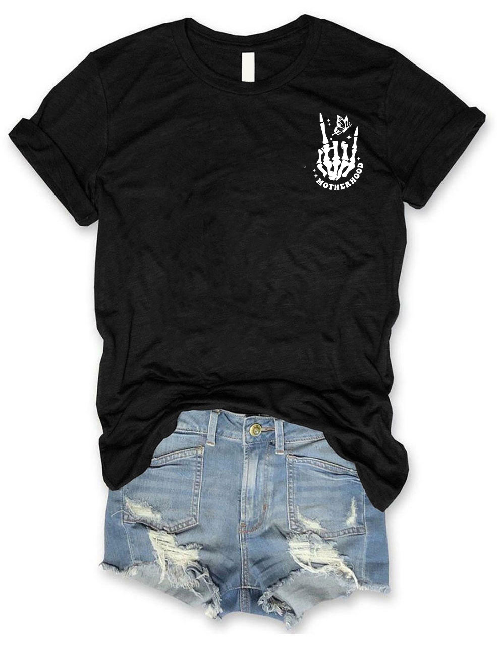 Motherhood Sometimes I Rock It Sometimes It Rocks Me T-shirt