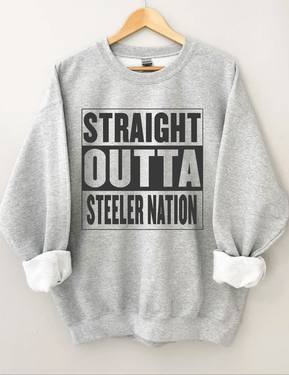 Straight Outta Steeler Nation Football Sweatshirt