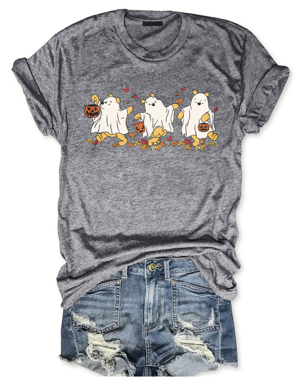 Retro Pooh Ghost Halloween T-shirt