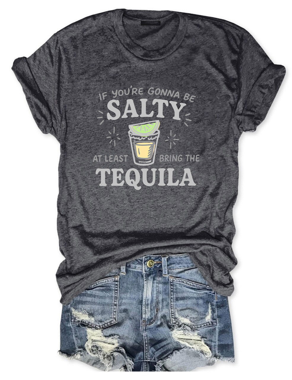 Salty Tequila Funny T-Shirt