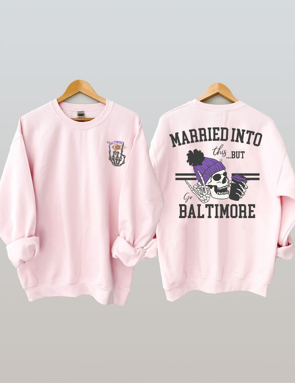 Dead Inside Baltimore Football Sweatshirt
