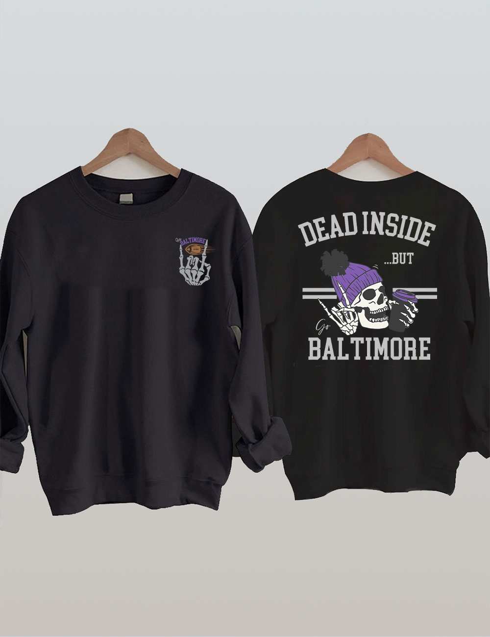 Dead Inside Baltimore Football Sweatshirt