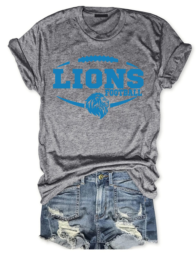 Lions logo  Football T-Shirt