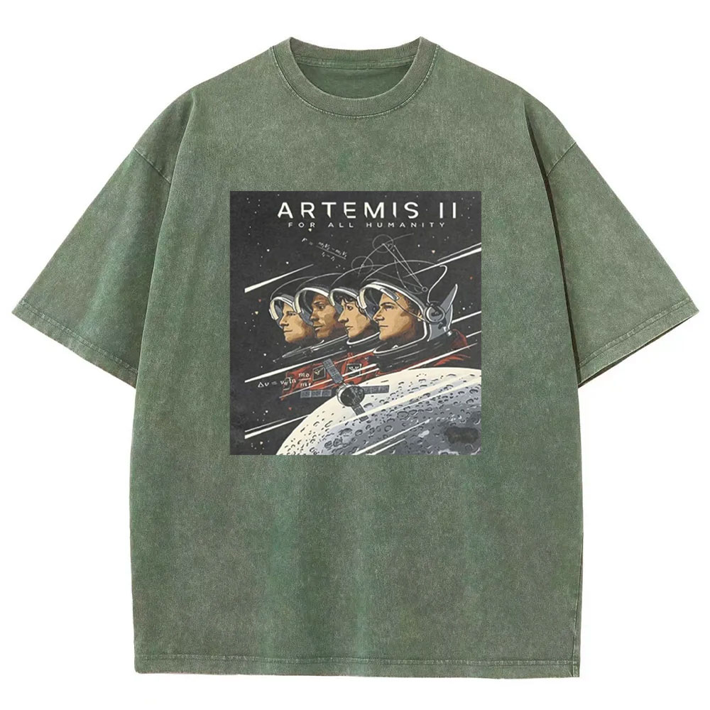 Artemis II 2026 Rocket Launch Washed T-shirt