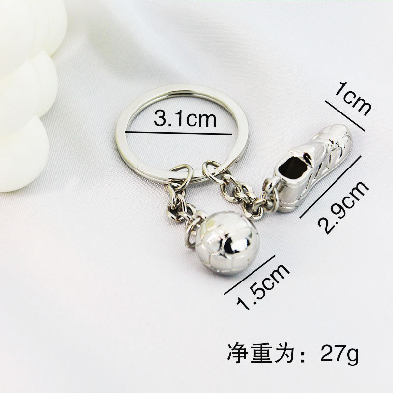 Metal Bowling Ball Keychain Sports Meeting Badminton Soccer Gift Golf Pendant Tennis Table Tennis Key
