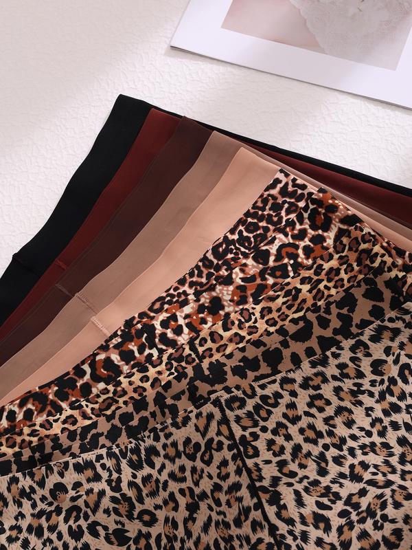 Women's Leopard Print Seamless Boyshorts