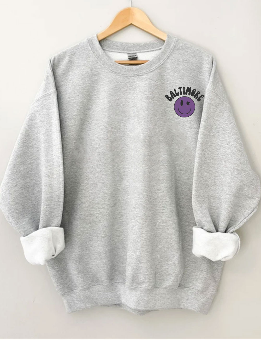 Retro Baltimore Ravens Football Sweatshirt