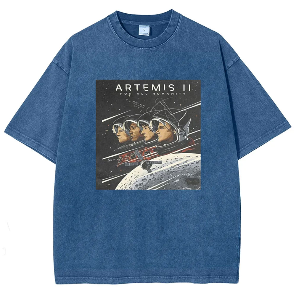 Artemis II 2026 Rocket Launch Washed T-shirt