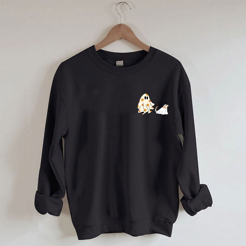 Сute Ghost Dog Halloween Sweatshirt