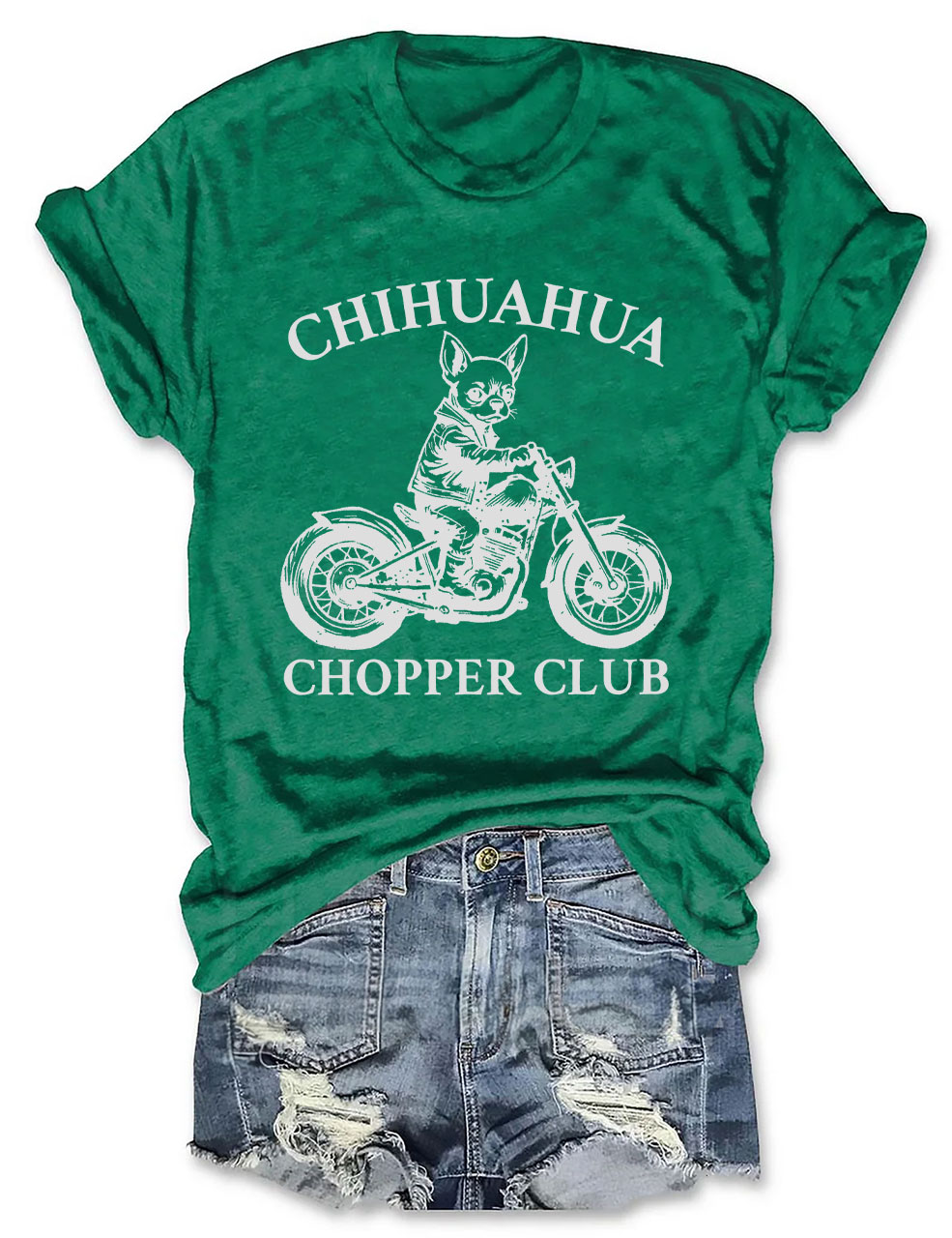 Chihuahua Chopper Club Funny Biker T-shirt