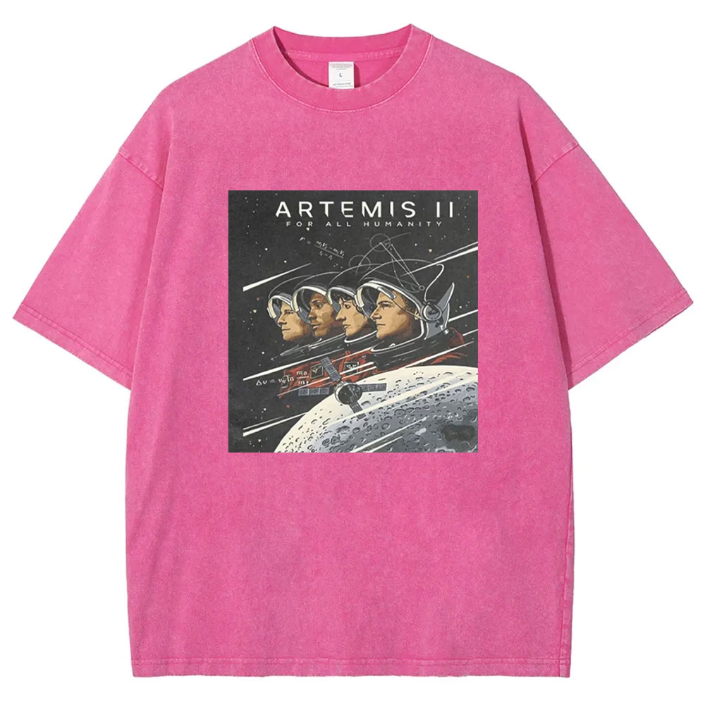 Artemis II 2026 Rocket Launch Washed T-shirt