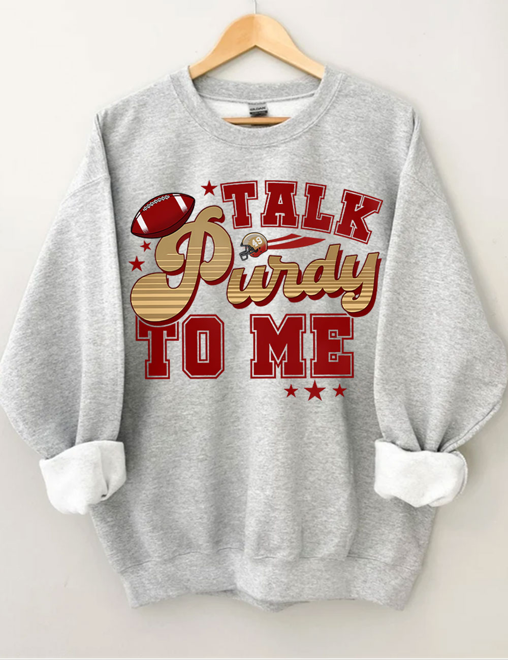 Talk Purdy To Me San Francisco 49ERS Football Sweatshirt