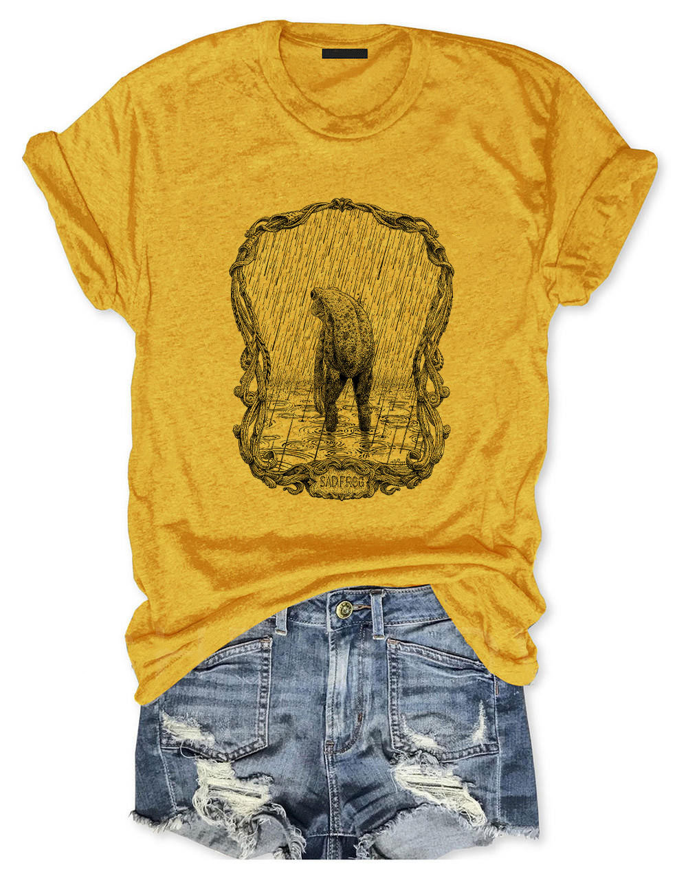 Sad Frog Funny T-Shirt
