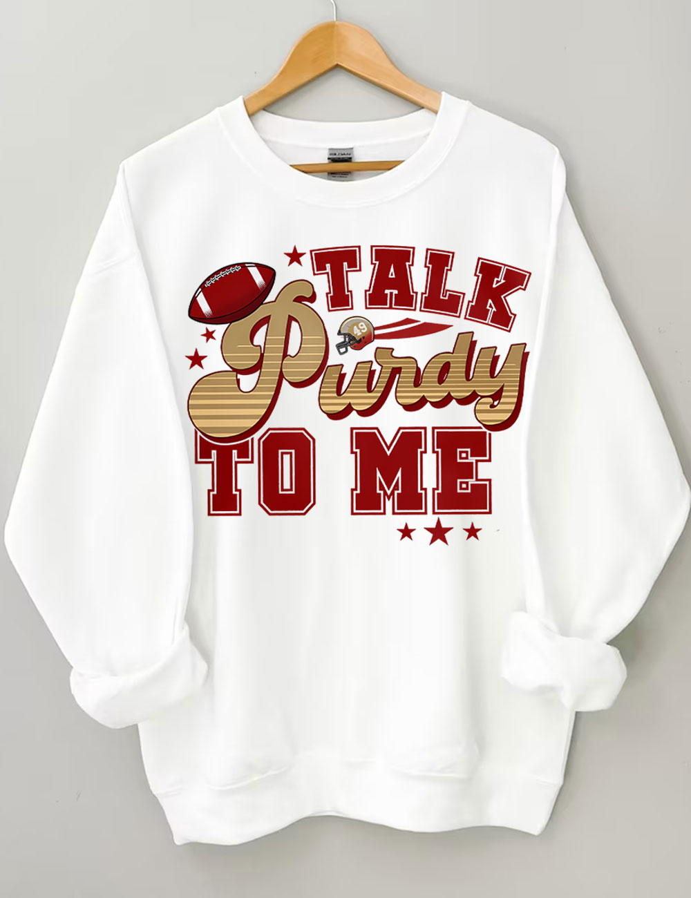 Talk Purdy To Me San Francisco 49ERS Football Sweatshirt
