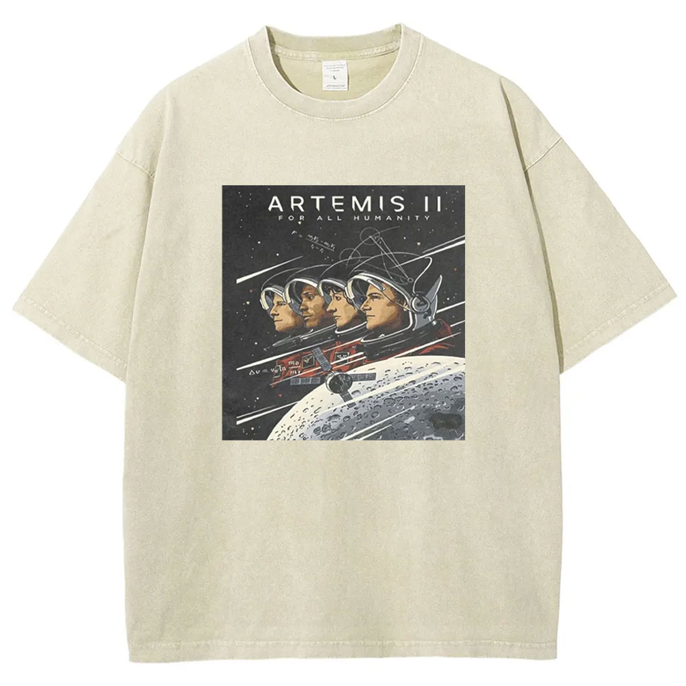 Artemis II 2026 Rocket Launch Washed T-shirt