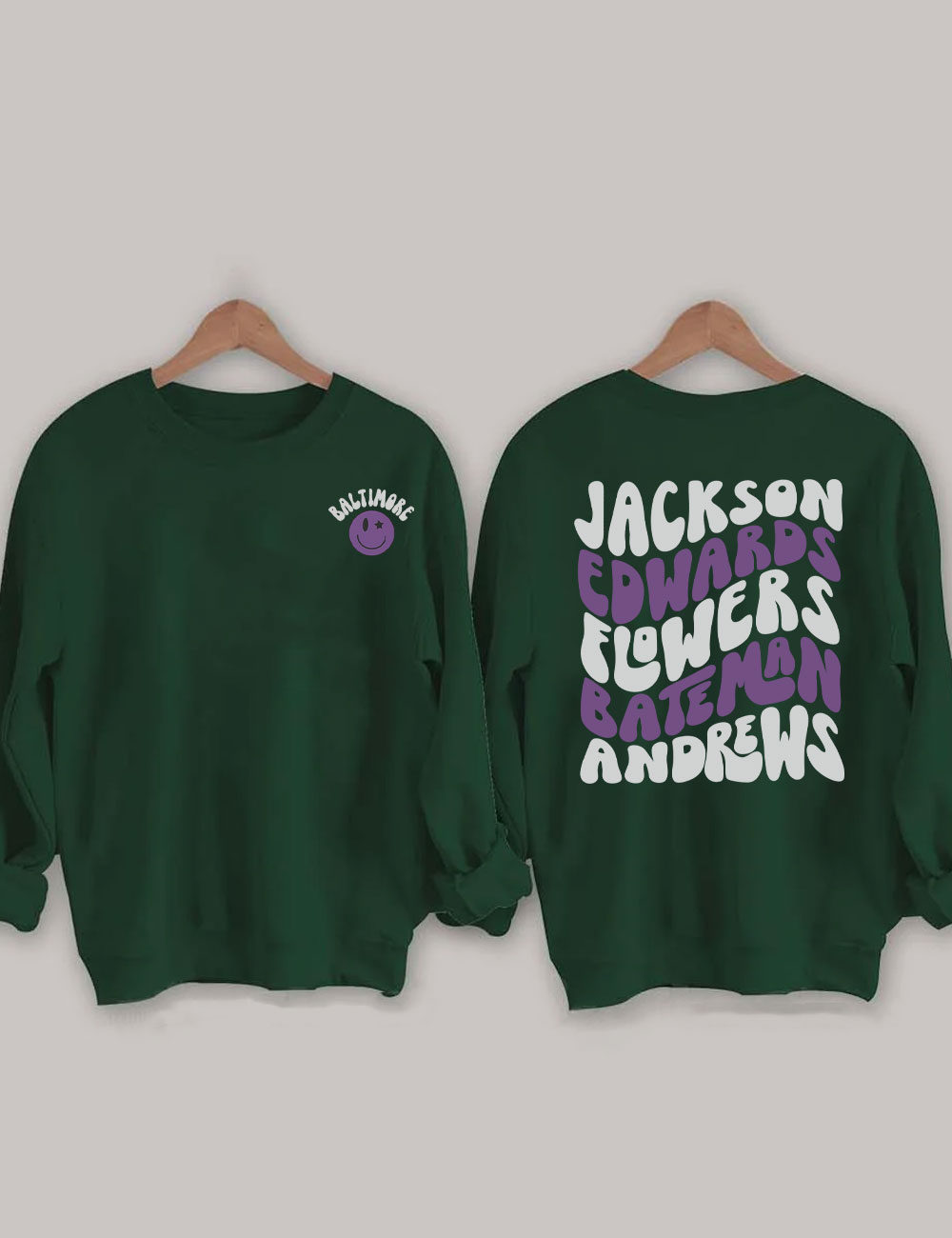 Retro Baltimore Ravens Football Sweatshirt