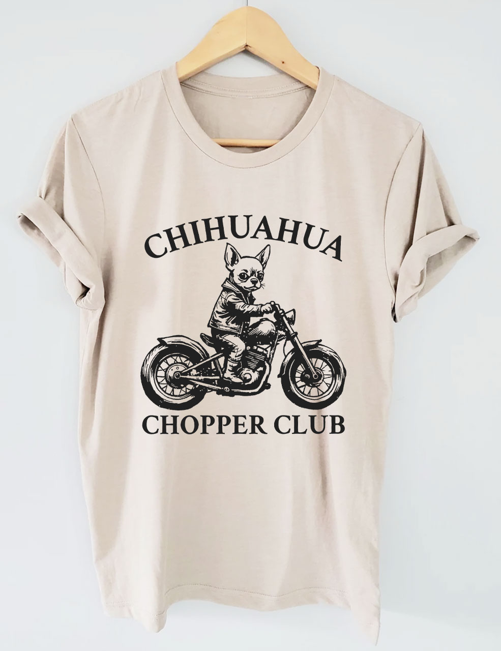 Chihuahua Chopper Club Funny Biker T-shirt