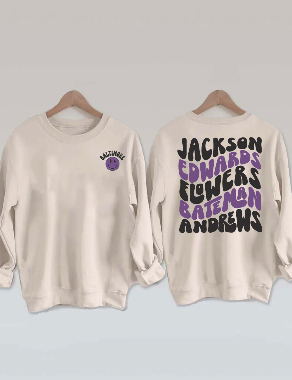 Retro Baltimore Ravens Football Sweatshirt