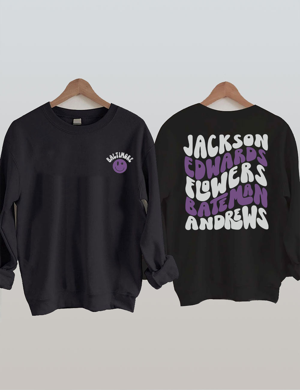 Retro Baltimore Ravens Football Sweatshirt