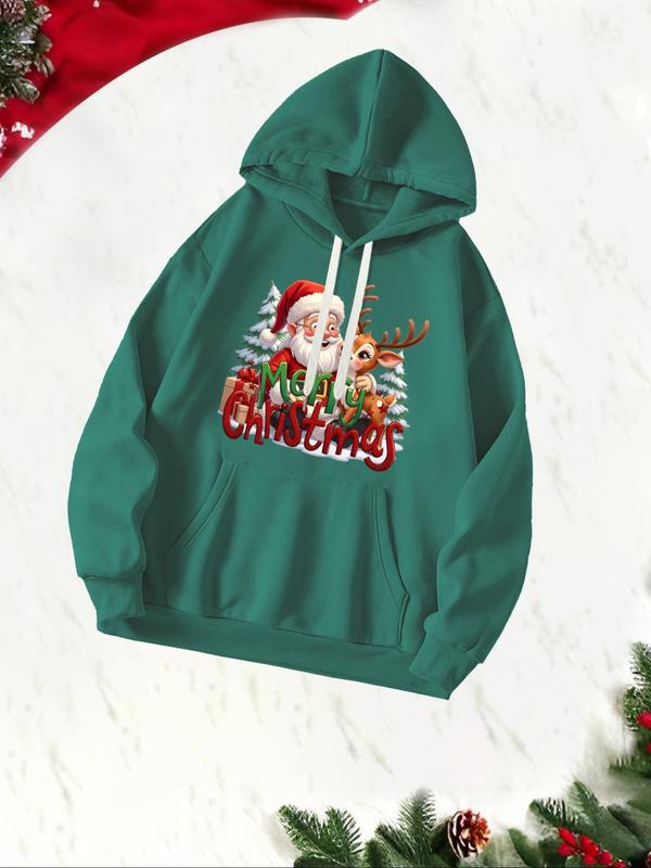 Men's Christ Cross & Letter Print Drop Shoulder Hoodie, Fashion Casual Regular Fit Drawstring Pocket Hooded Sweatshirt for Daily Holiday Outdoor Wear, Men Clothing for Fall & Winter, Winter Apparel