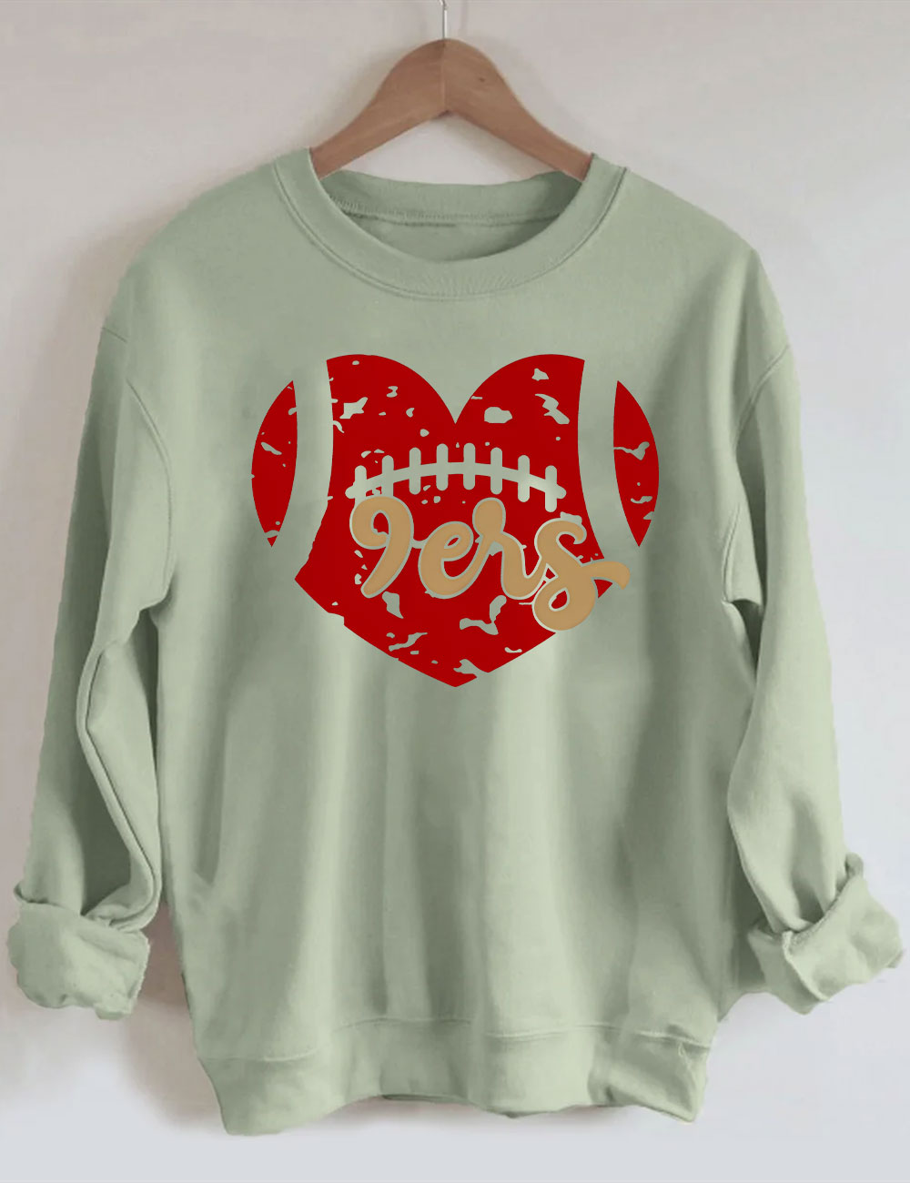 9ers Heart San Francisco Football Sweatshirt