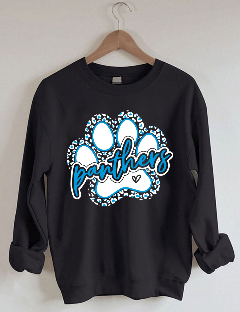 Leopard Panthers Paw Football Sweatshirt