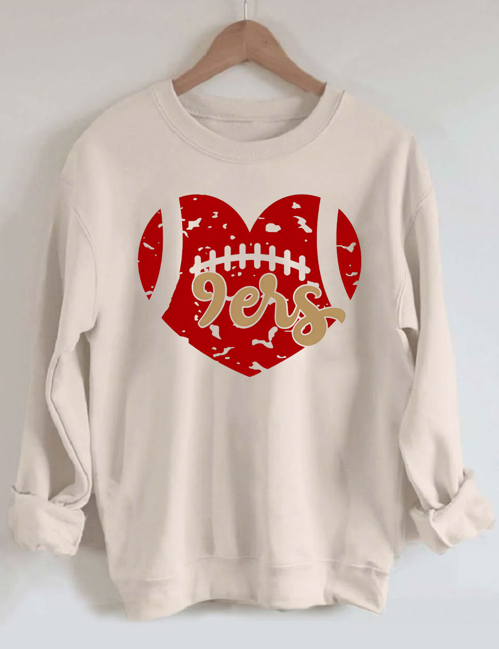 9ers Heart San Francisco Football Sweatshirt
