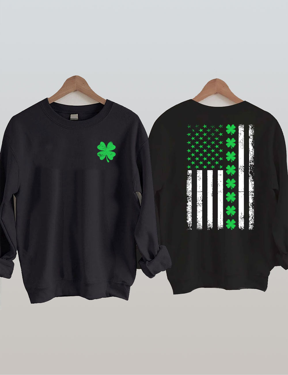 St. Patrick's Day American Flag Sweatshirt