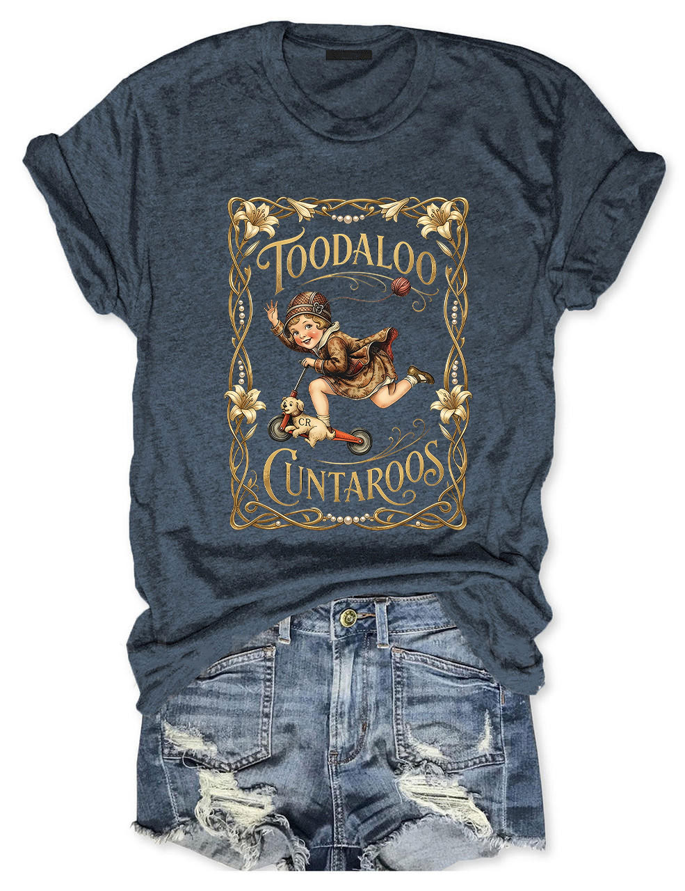 Retro Roller Girl T-shirt