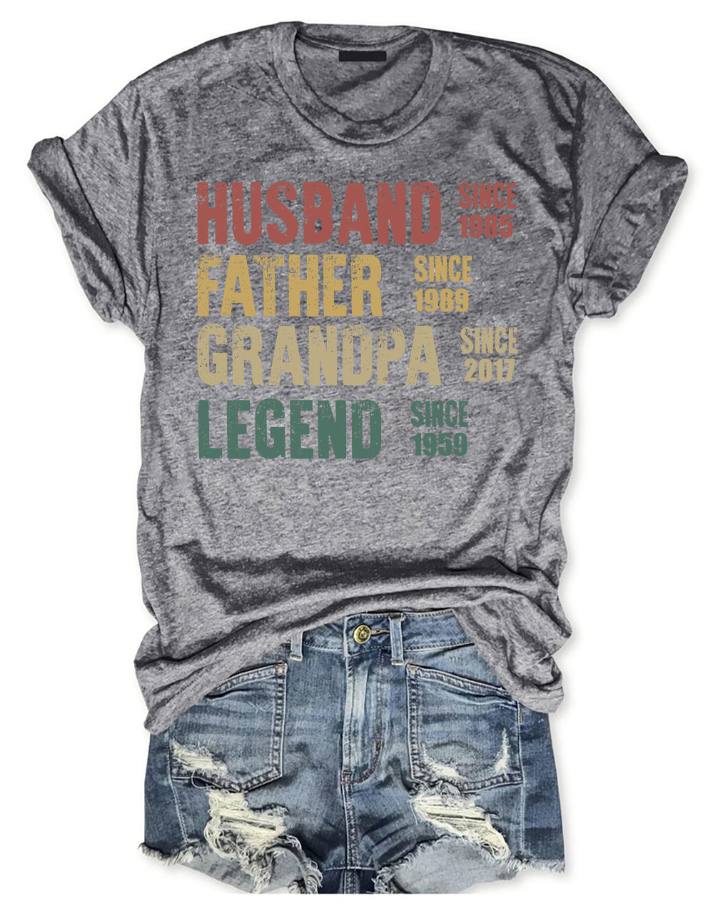 Custom Dad Grandpa T-shirt