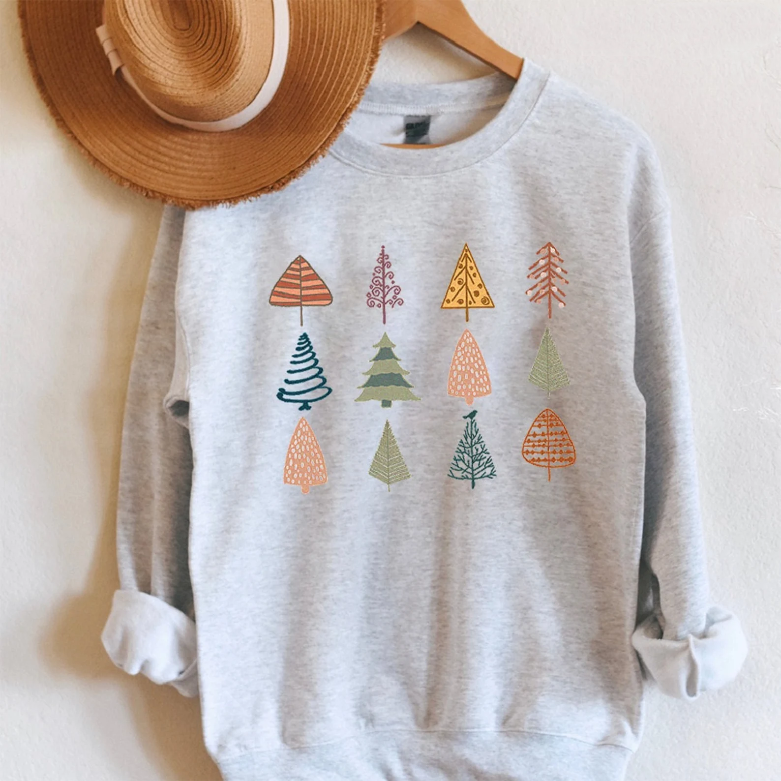 Many Christmas Trees Sweatshirt