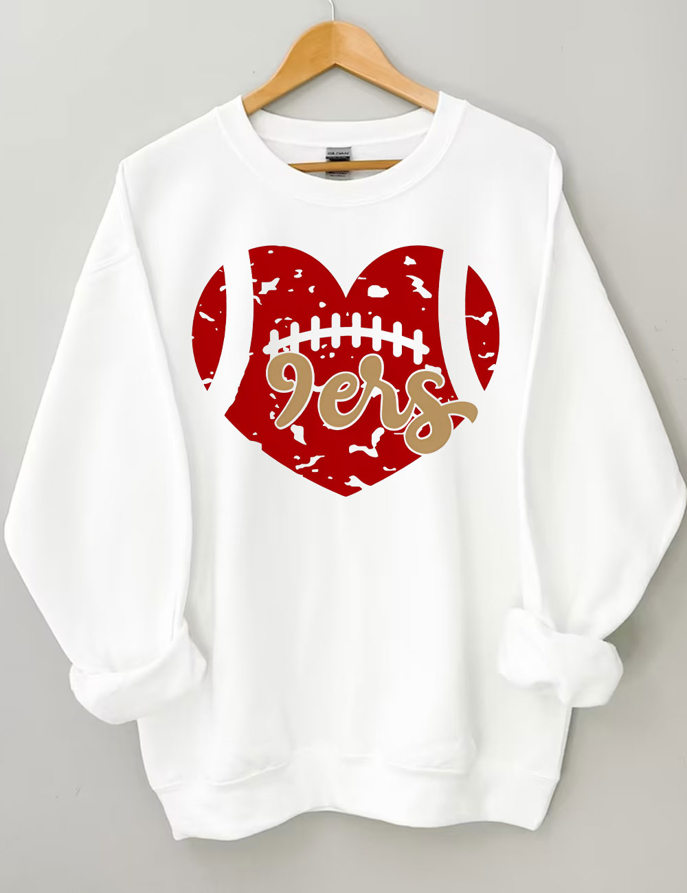 9ers Heart San Francisco Football Sweatshirt