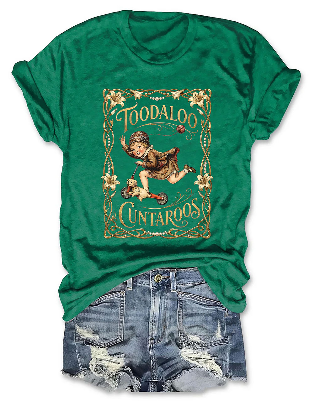 Retro Roller Girl T-shirt