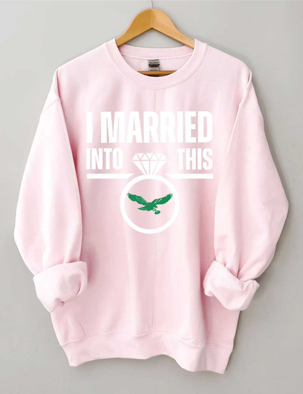 I Married to This Eagles Vintage Football Sweatshirt